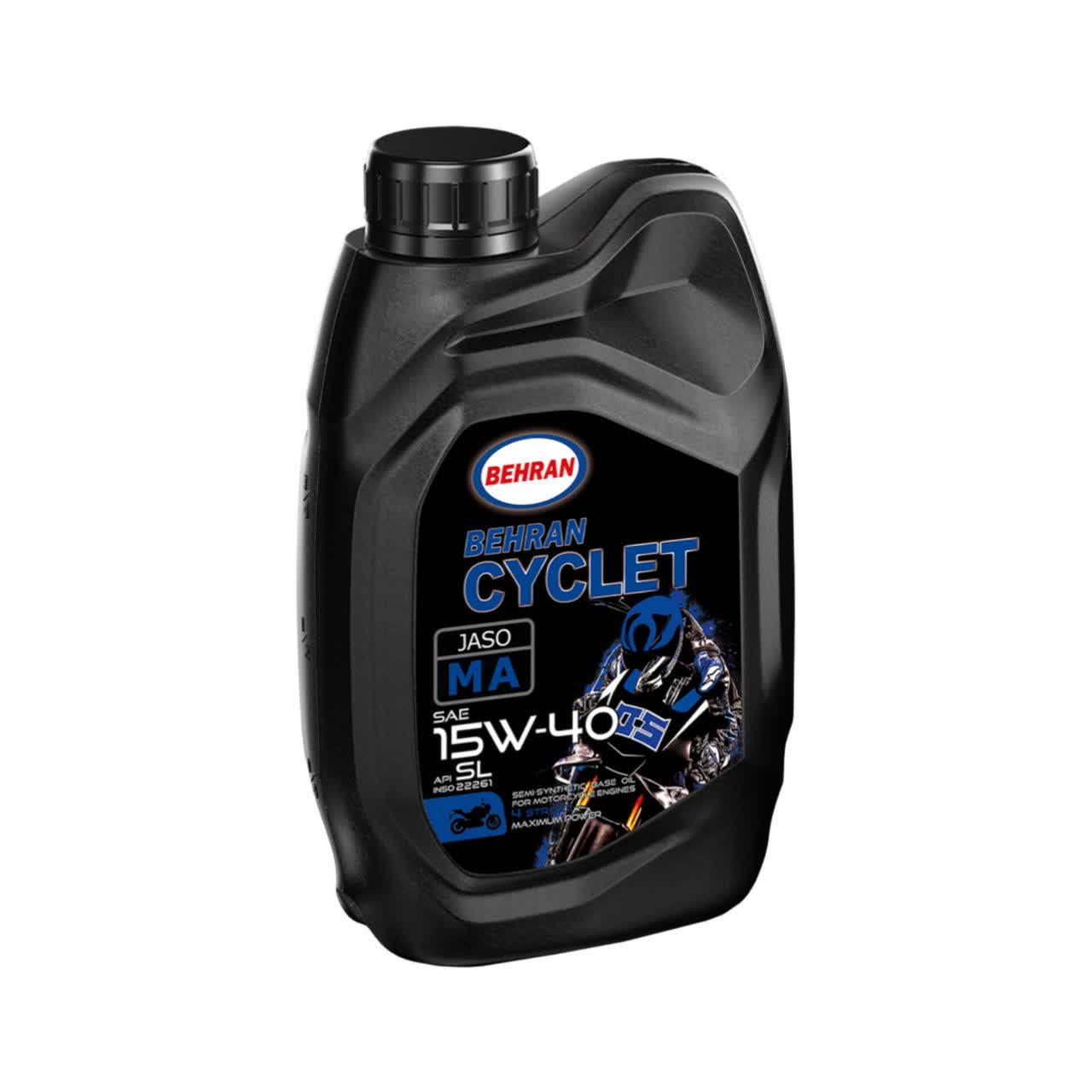 روغن موتور سیکلت بهران 15W-40 MA بنزینی